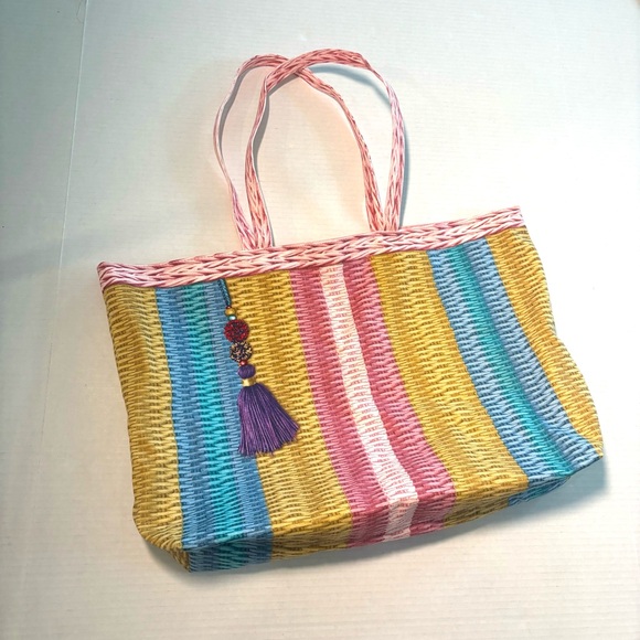 Estee Lauder Large Shopping Tote Beach Bag Cotton‎ NEW - Picture 1 of 10